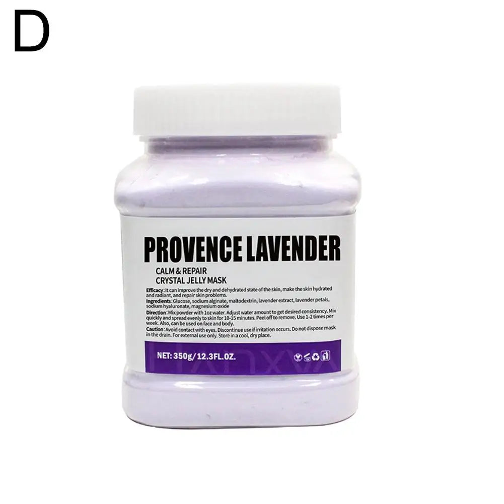 Jar of Provence Lavender crystal jelly mask on a white background