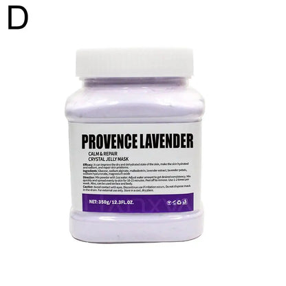 Jar of Provence Lavender crystal jelly mask on a white background