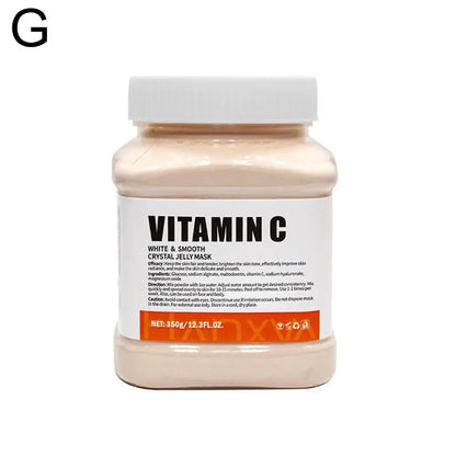 Jar of Vitamin C crystal jelly mask on a white background